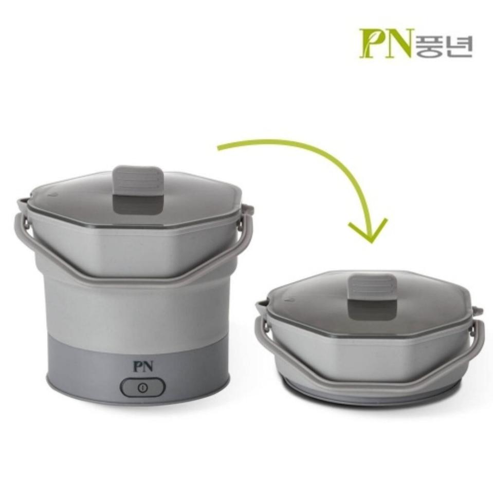 (풍년) PN 폴더팟 휴대용 캠핑용 낚시용 실리콘 전기포트