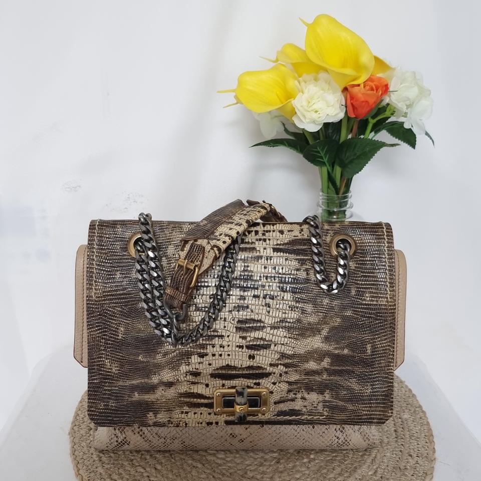 랑방 파리 뱀피 해피백