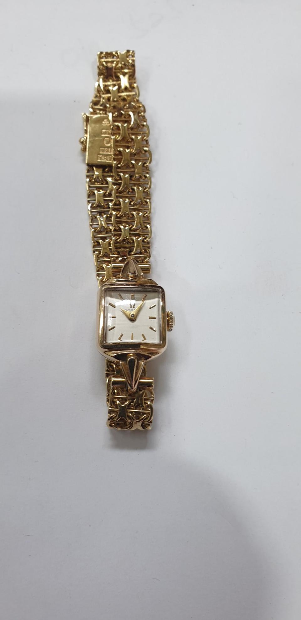 오메가 18k골드  여성시계