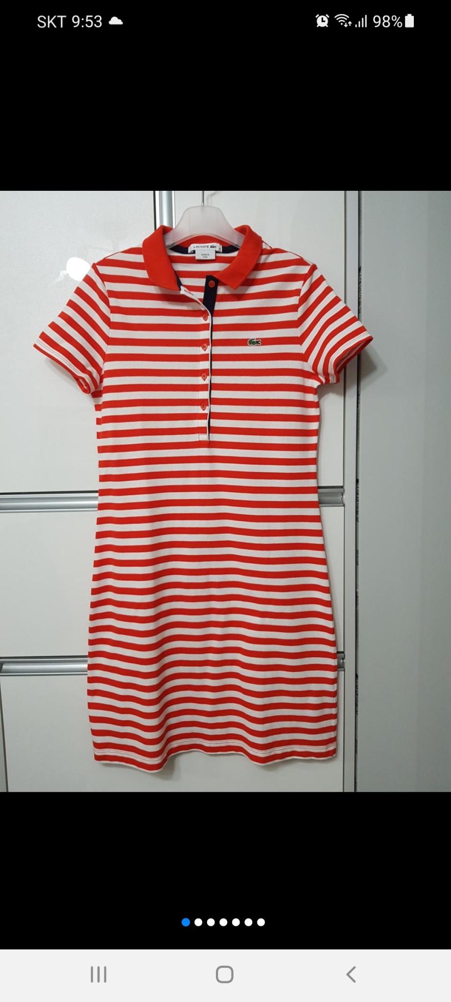 라코스테정품   36  면원피스