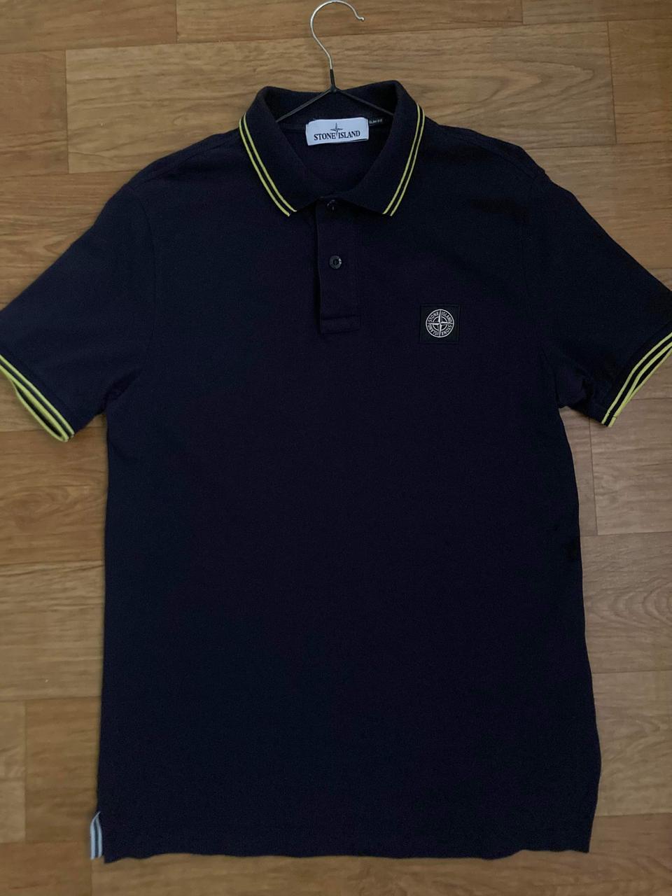 스톤아일랜드 로고 패치 PK 반팔티