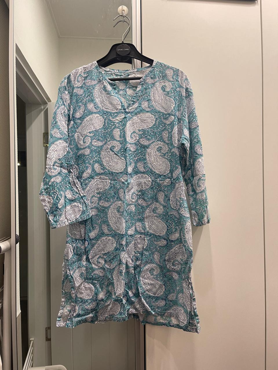 인도면 페이즐리 드레스 S