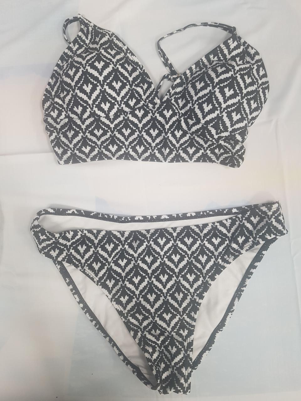 패턴 비키니 수영복
