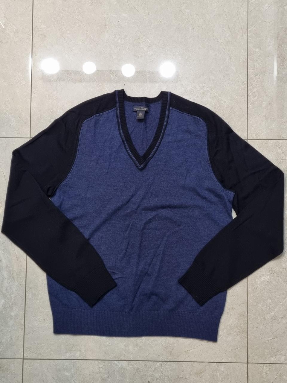 (m)바나나 리퍼블릭 남성 울100  브이넥니트