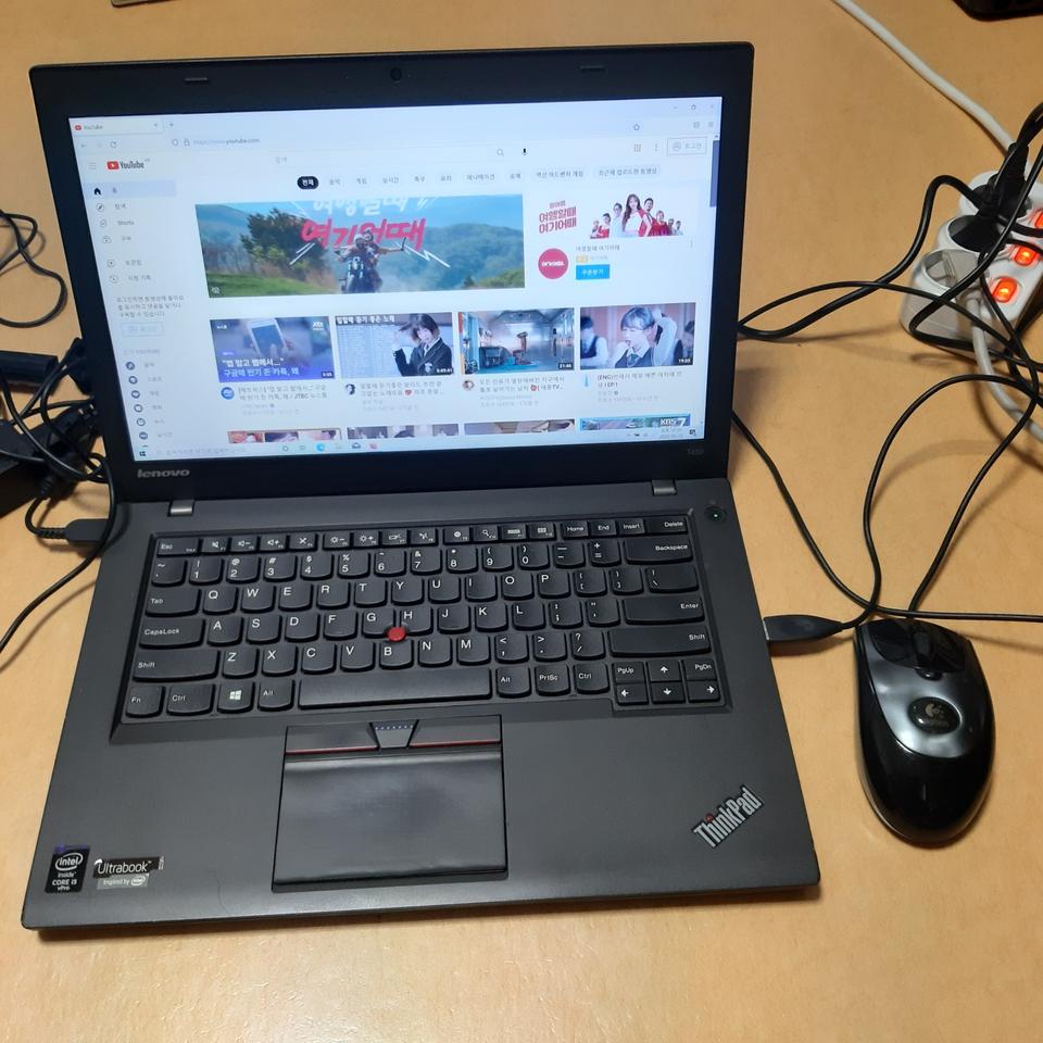 레노버 울트라북 T450 노트북 i5-5300u 램8기가 SSD250