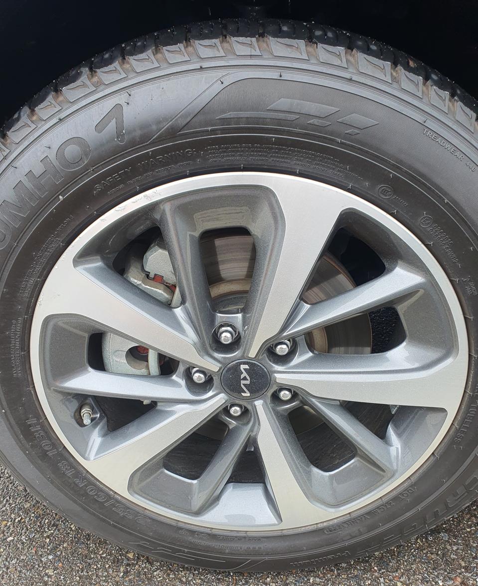 쏘렌토 18인치 휠,타이어+tpms