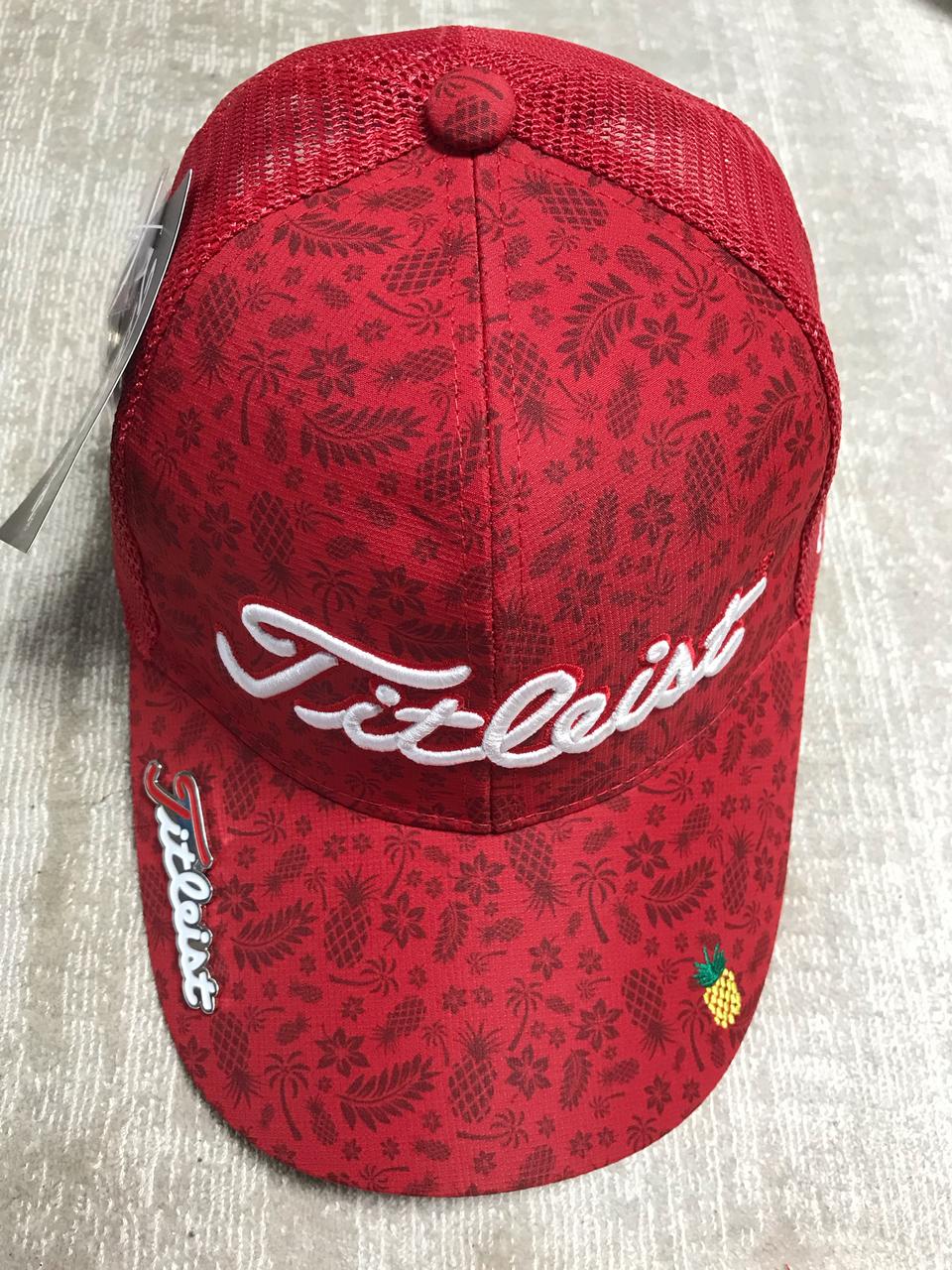 타이틀리스트 볼마커 여름 모자 레드