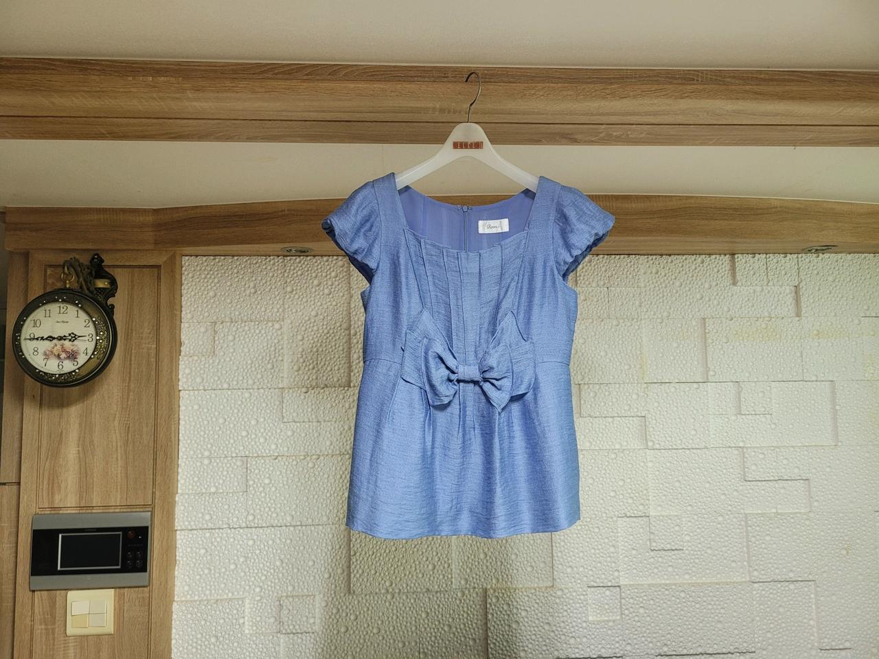 [55]예쁜 로엠 린넨 리본 포인트 블라우스(로엠블라우스)