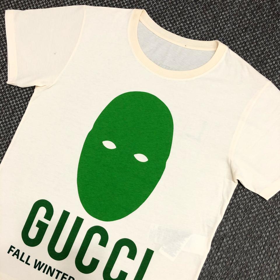 해외S*구찌 마스크 프린팅 반팔