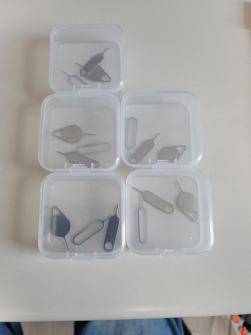 유심핀 세트 투명케이스 포함 2천원에 저렴하게 팝니다~