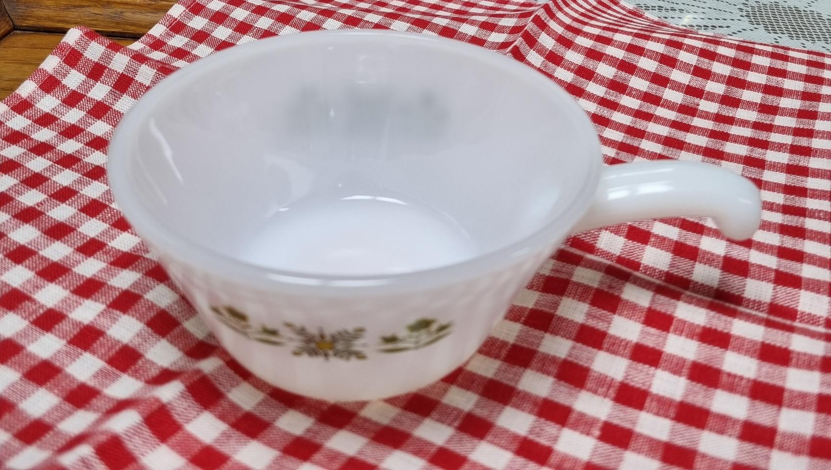 미국 빈티지 앵커호킹 파이어킹 밀크글라스 스프볼