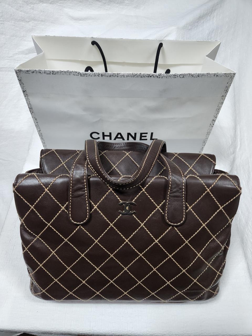 샤넬 와일드 스티치 토드백