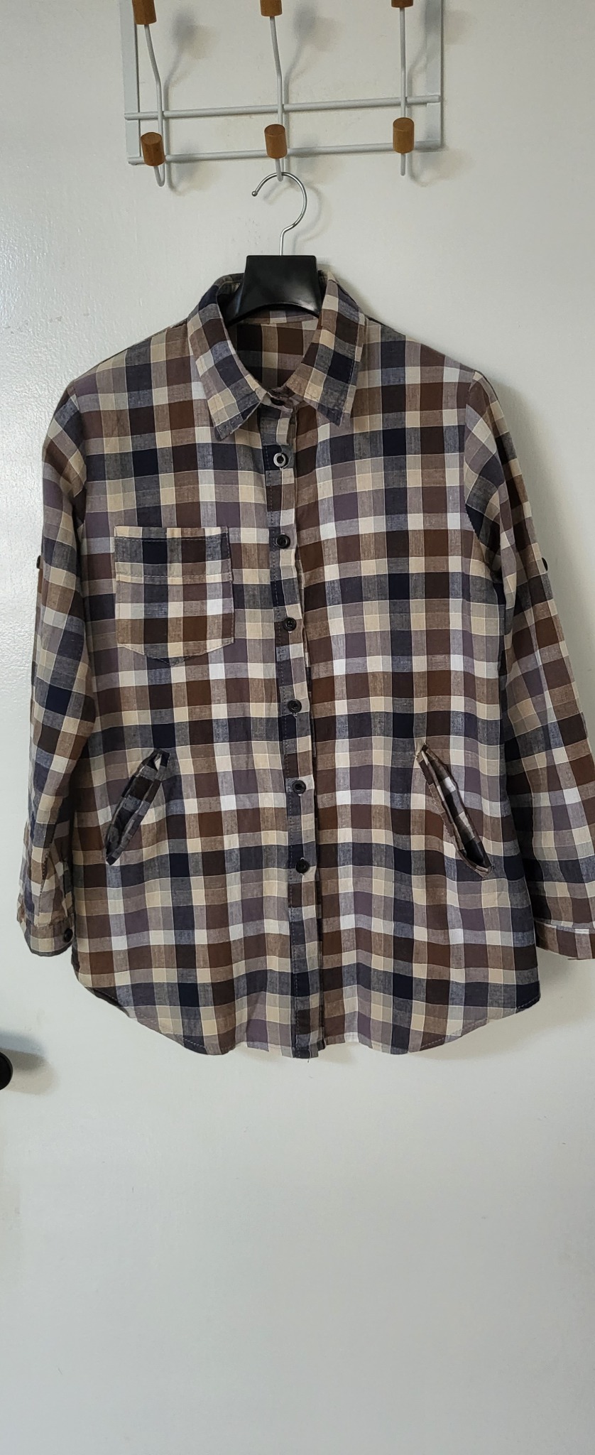 셔츠 체크무늬 셔츠