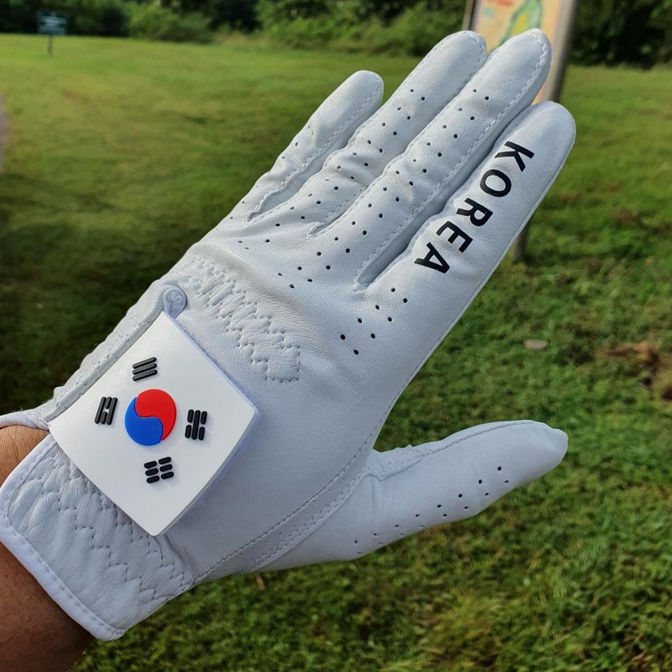 국가대표 태극기 골프장갑 / 올양피5장 / 17호~25호(한손착용)