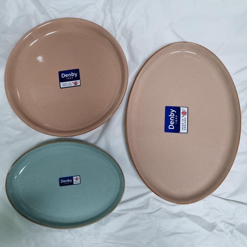 새상품 영국 덴비 헤리테지 파빌리온 플레이트 6개