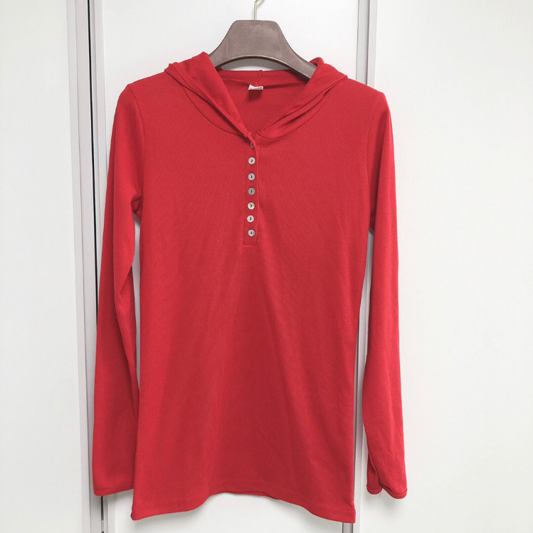 또또 단추 면 후드티(레드)55