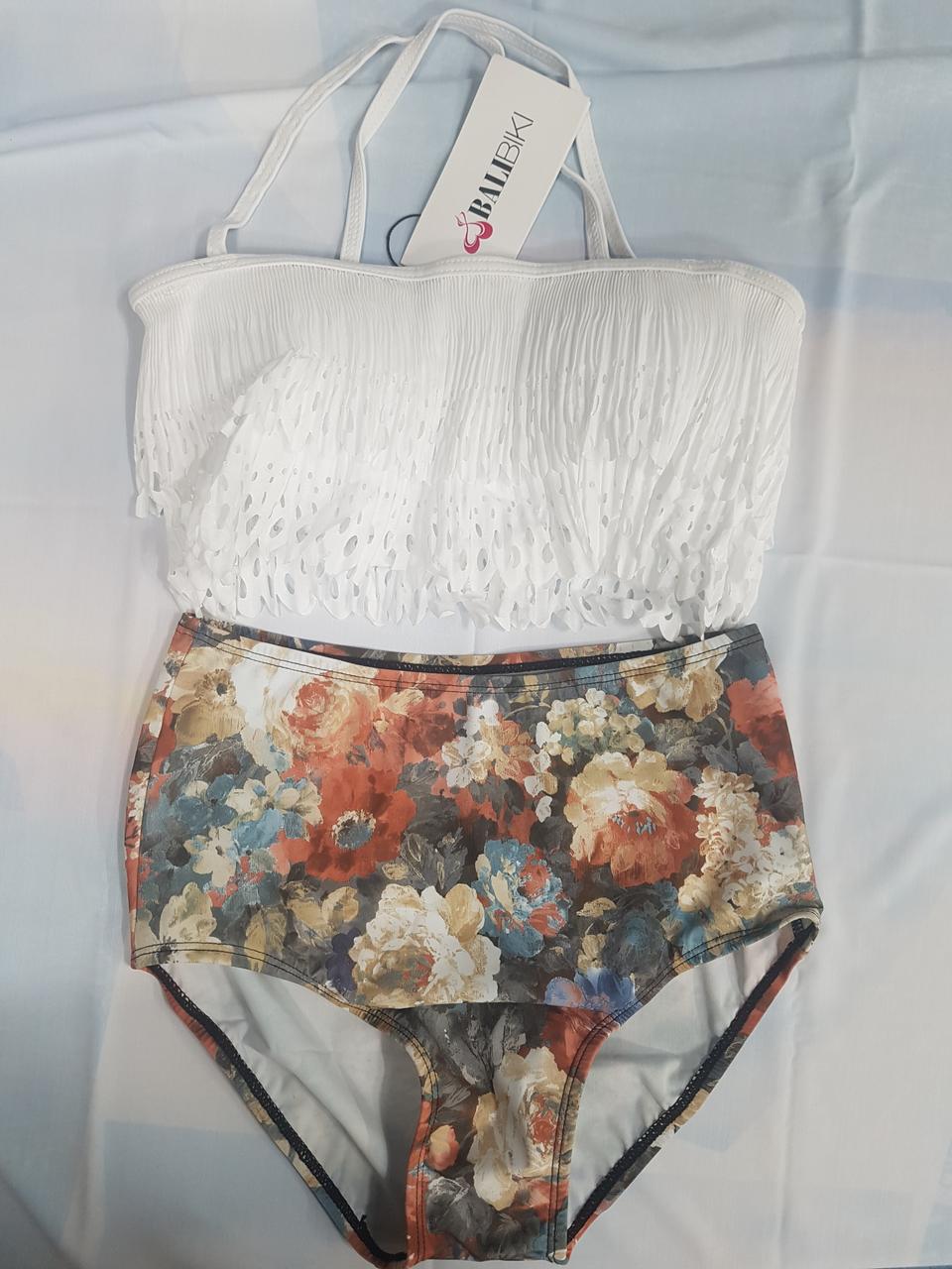 앙쥬펀칭 이중 프릴비키니