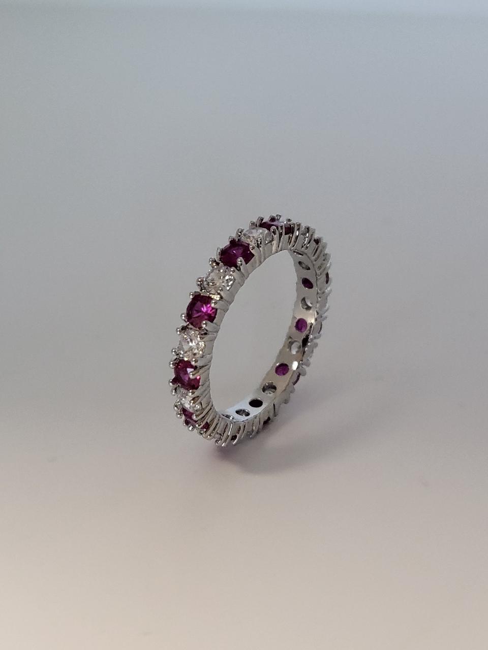 루비 큐빅 테니스반지