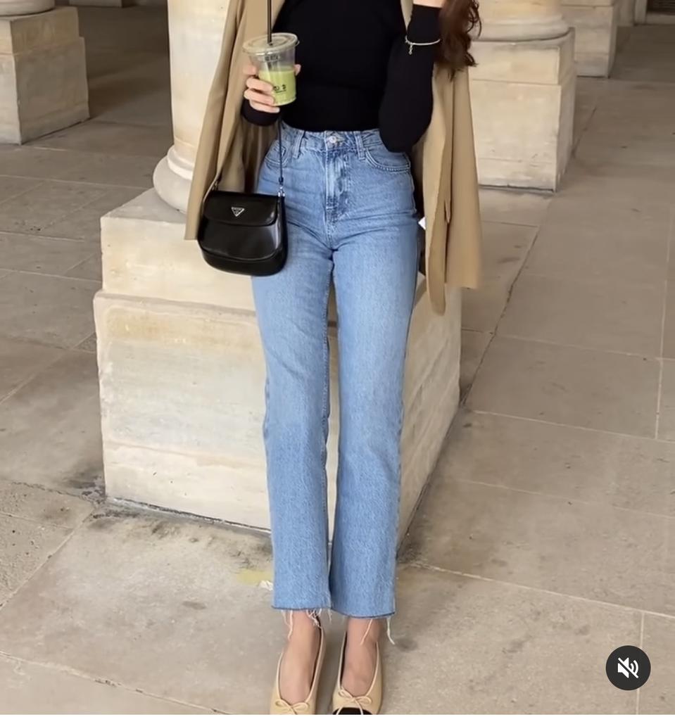 일자 청바지 , 여자 청바지 , 여성 청바지