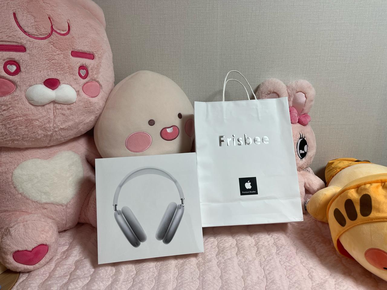 에어팟맥스실버 팝니다(고장유무확인차10분정도착용후 보관)