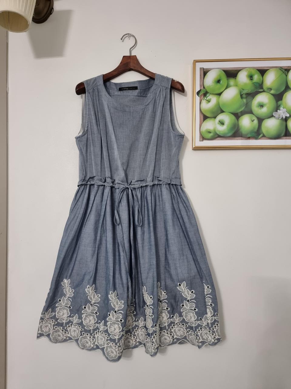 데스틸 면패치 원피스