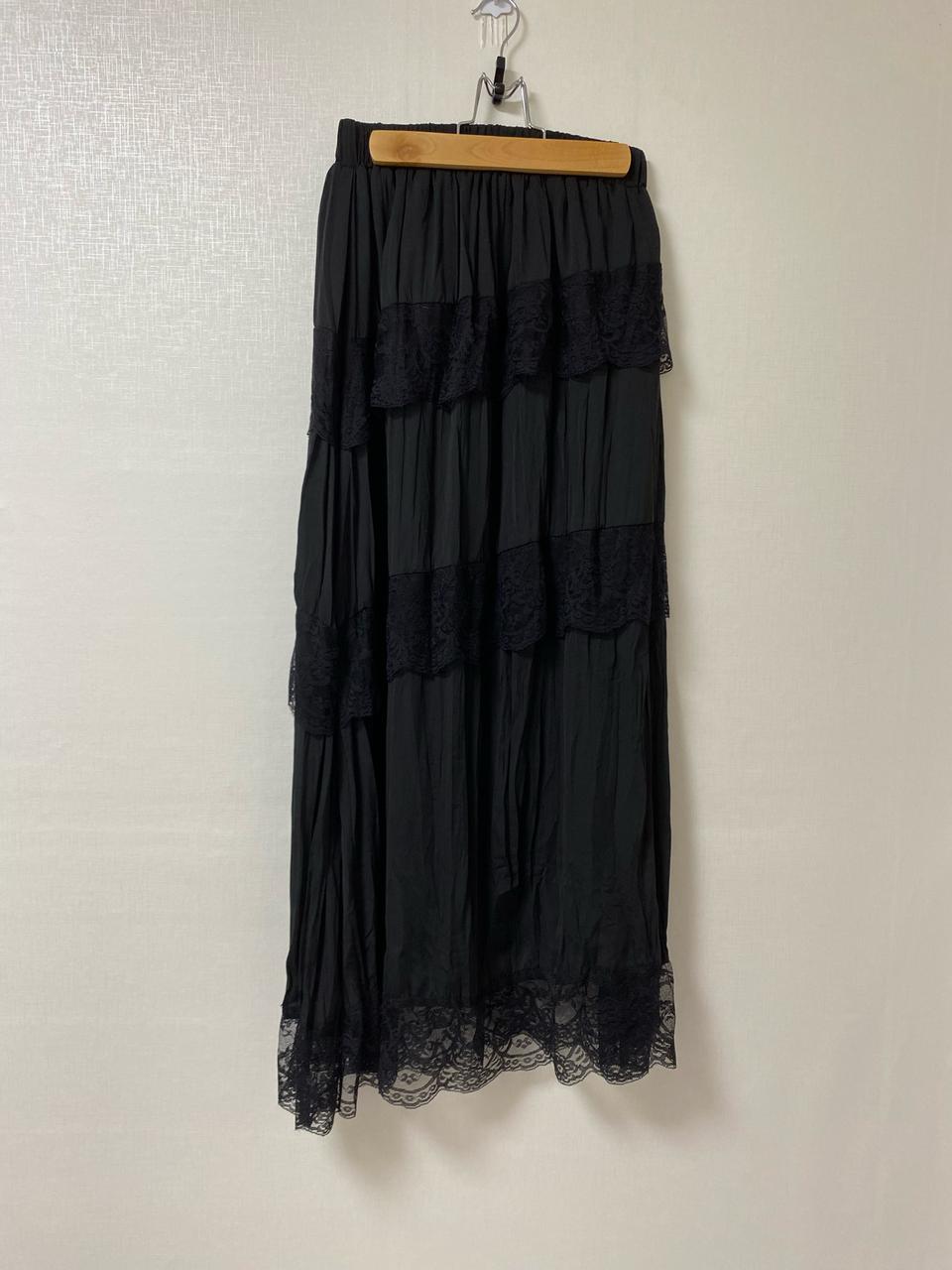 <새제품>레이어드 플러츠 스커트(최종가)