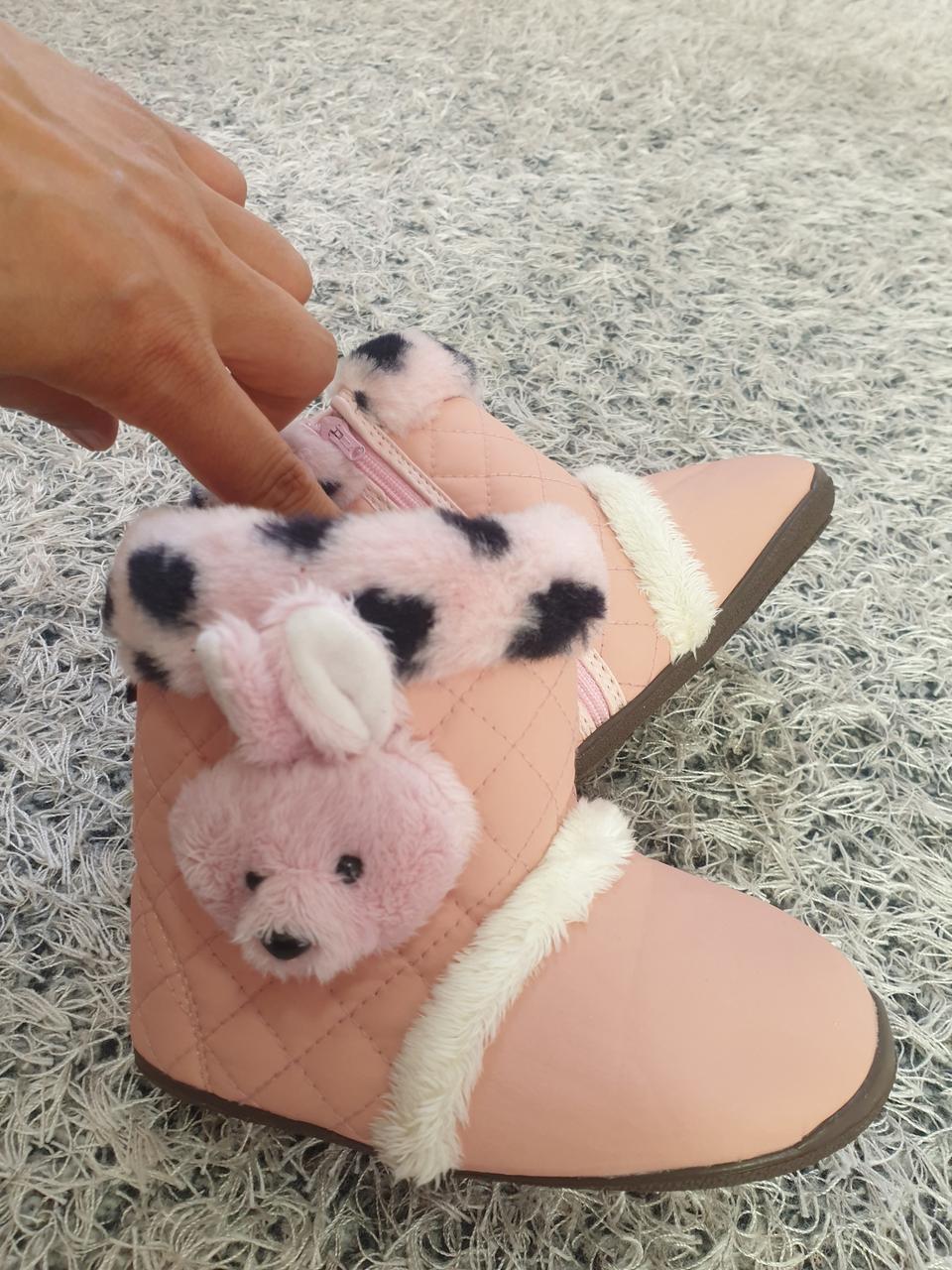 여아신발140  토끼털부츠