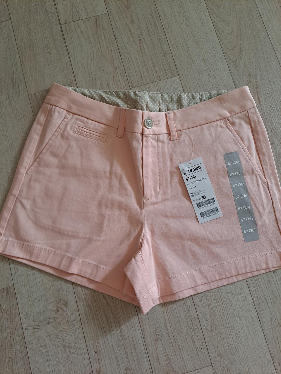 탑텐 면반바지 (새상품,S)