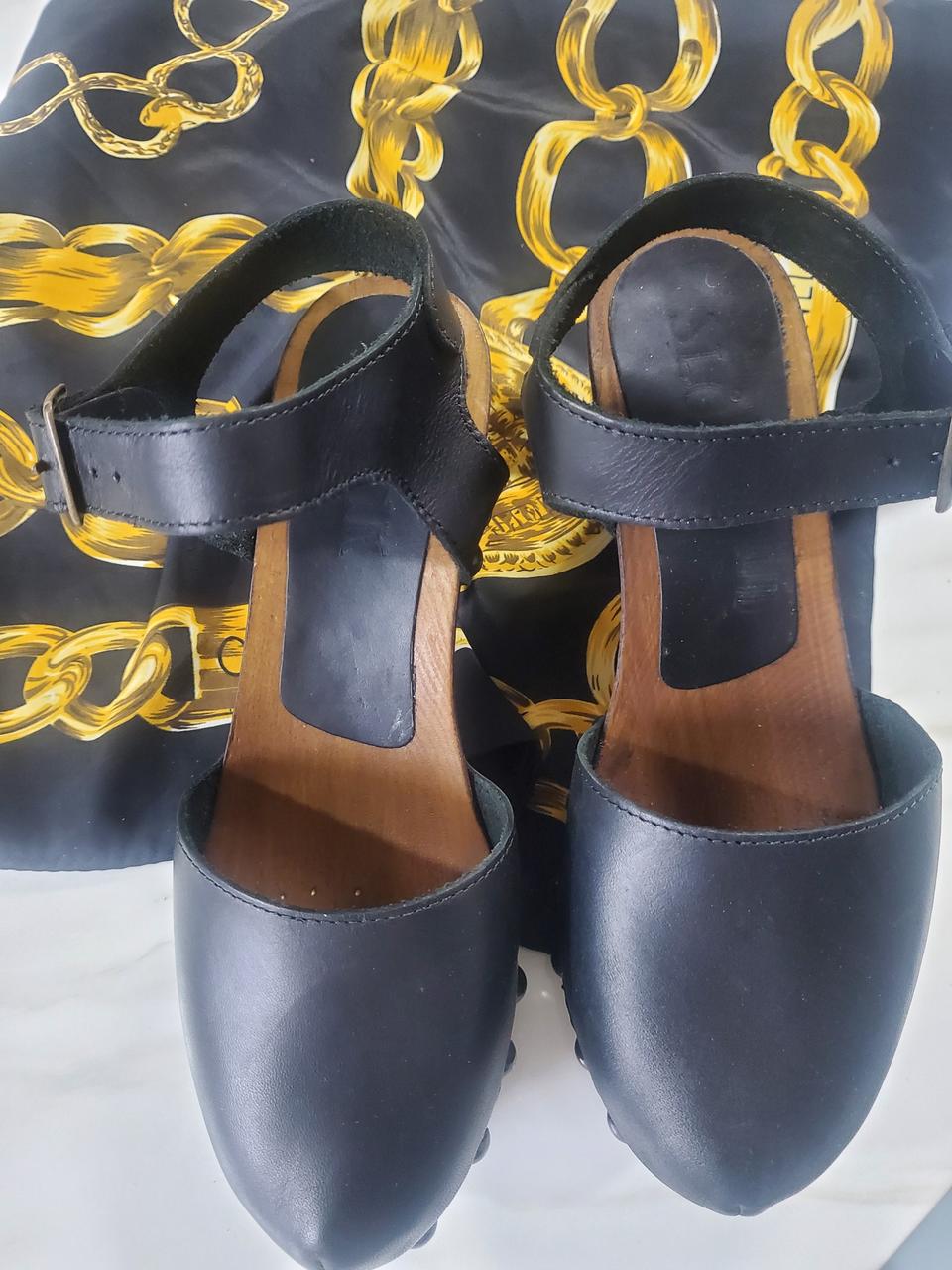 우드 가죽신발 (새상품)