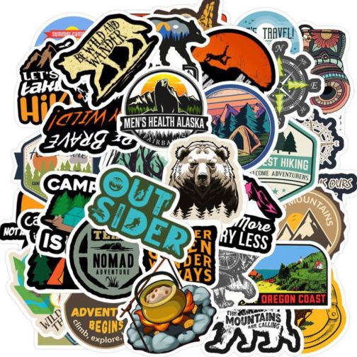 캠핑 스티커 50종 캐리어 스티커 노트북 스티커 리폼 데칼