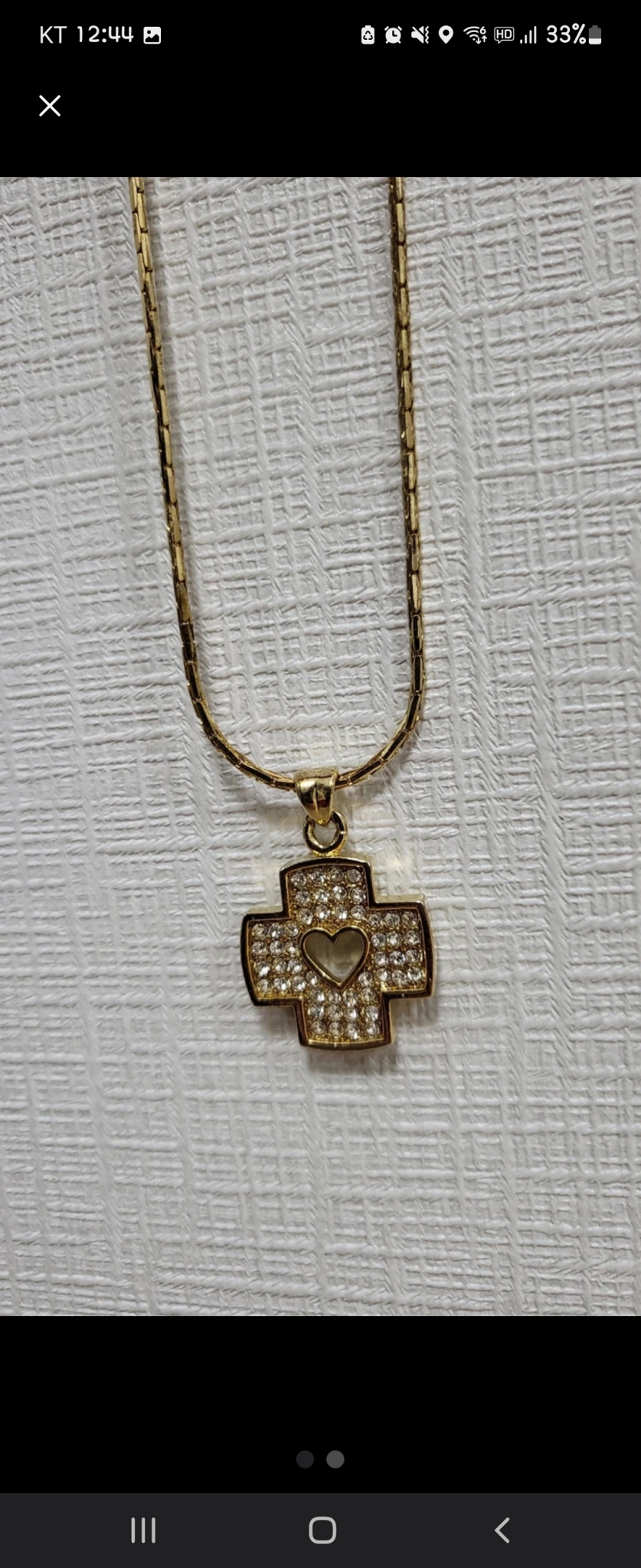 하트십자가목걸이