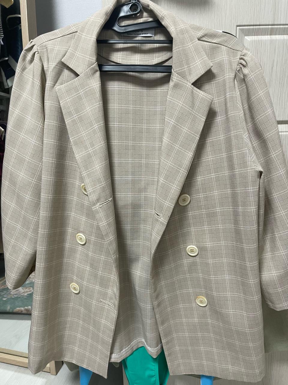 몬츠.체크 자켓 / 블라우스 겸용