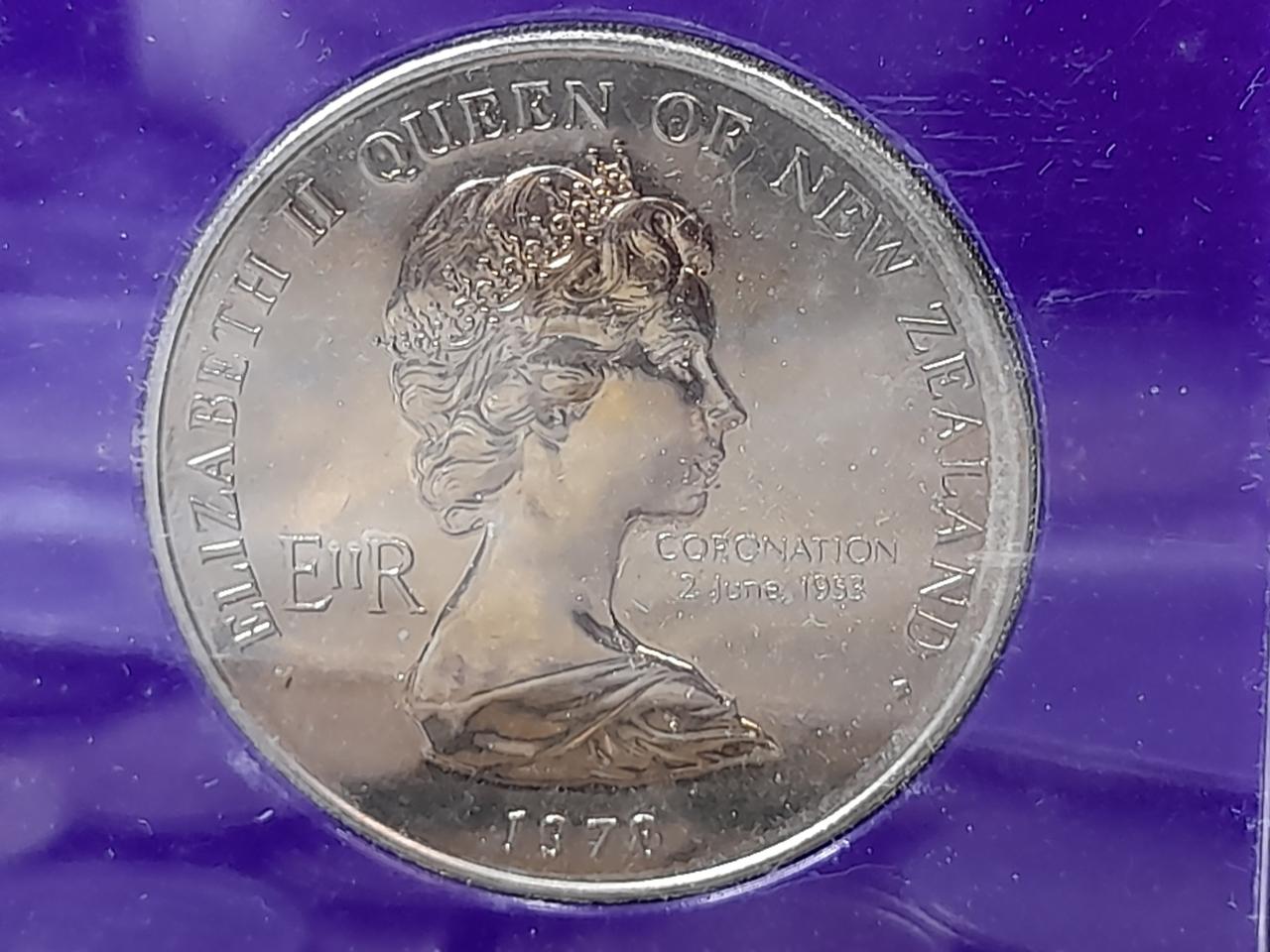 에러 특급☆☆☆뉴질랜드 1378년 에러은화,1978년을1378년으로 에러