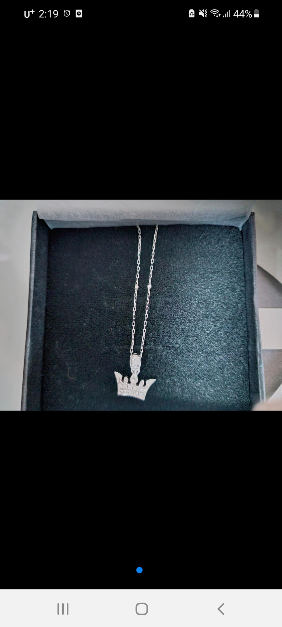 제이에스티나14k백금 목걸이. 290000