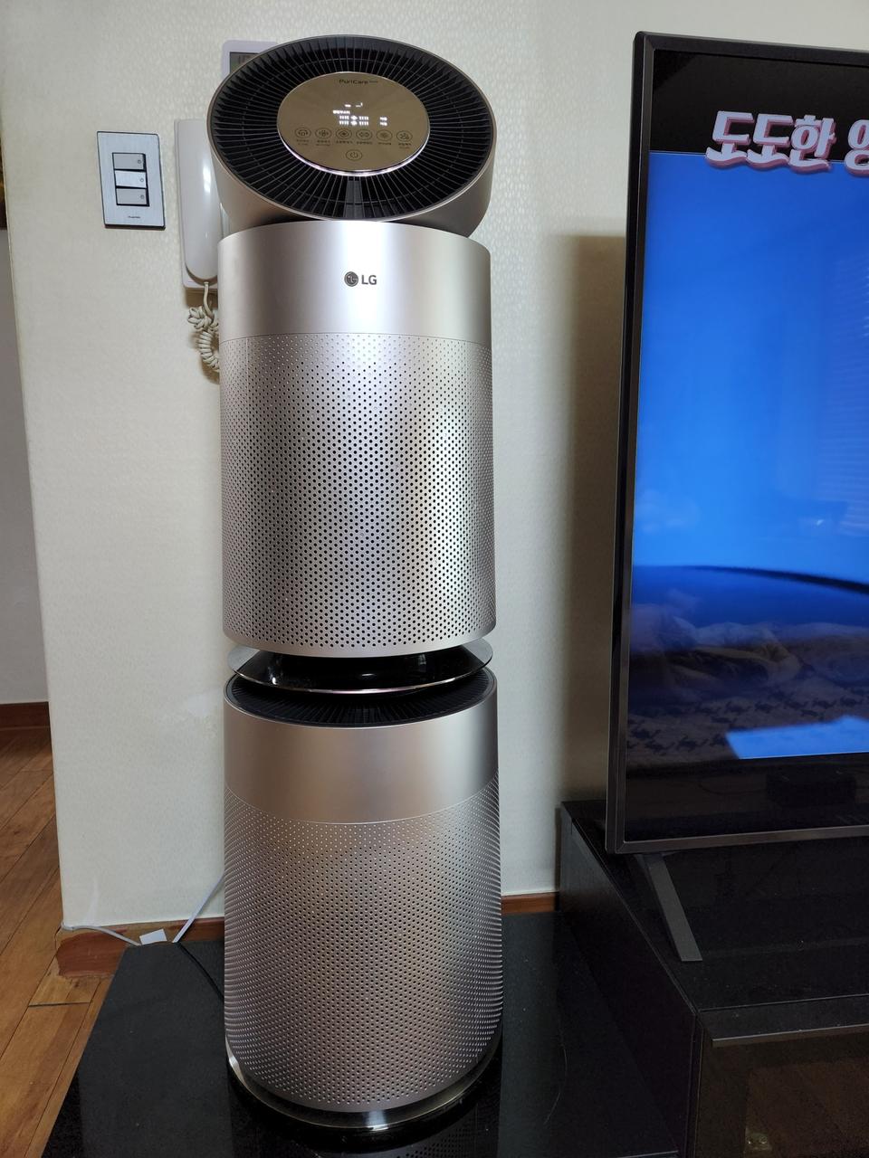 LG 360도 2단 공기청정기 AS300DRFA