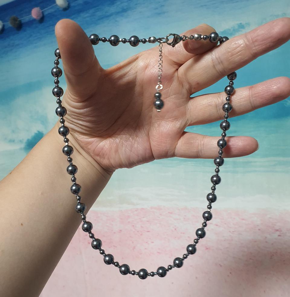 핸드메이드 테라헤르츠 목걸이 (8mm/3mm)