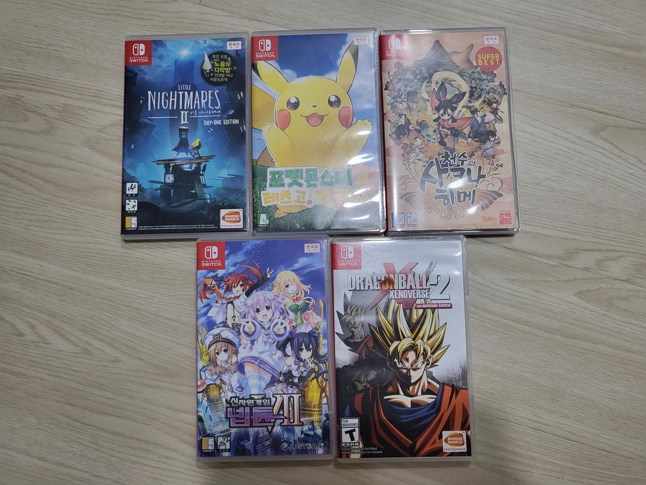 닌텐도 스위치 리틀나이트메어2,드래곤볼 제노버스2,데스겜빗,레츠고피카츄,