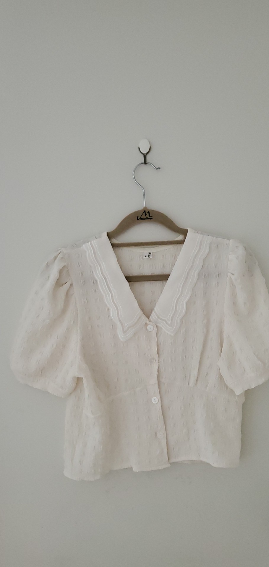 지지미 크롭블라우스