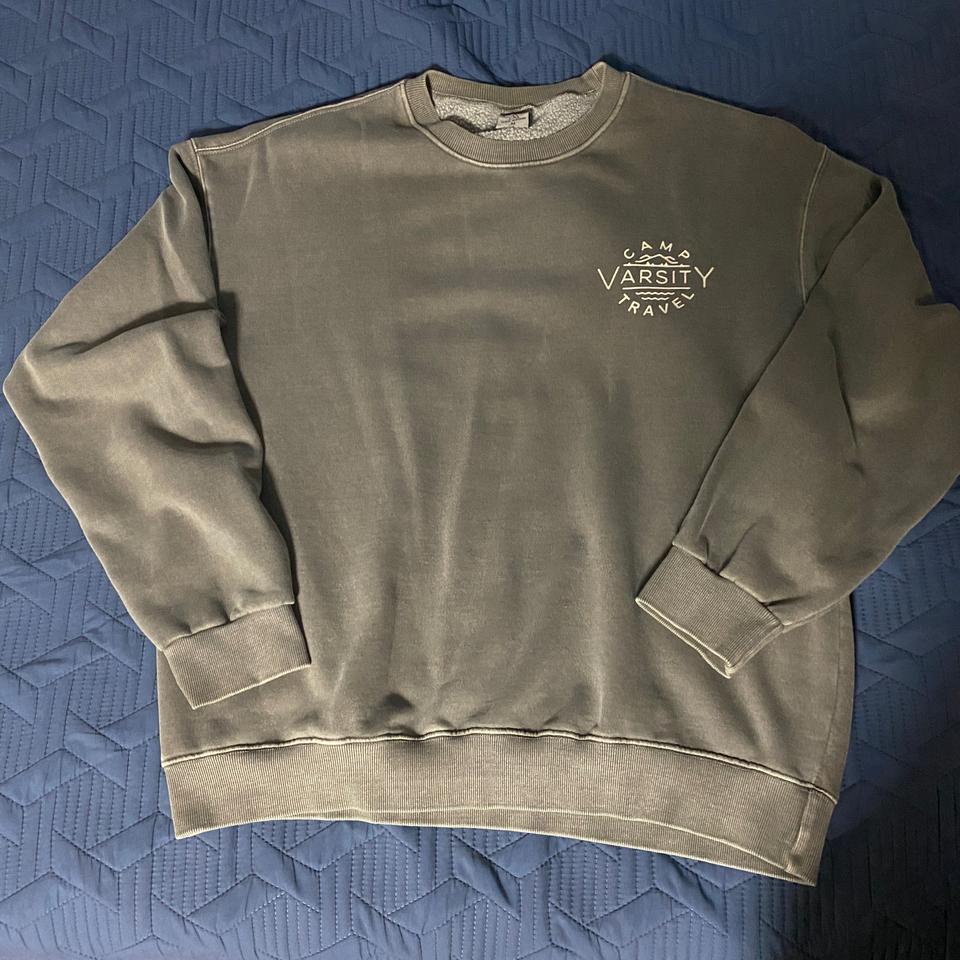 (남녀공용)트래블 캠프 바시티 피그먼트 맨투맨 판매합니다.