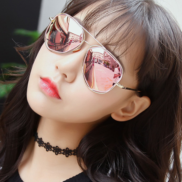 (무배)팔각핑크 편광 선글라스