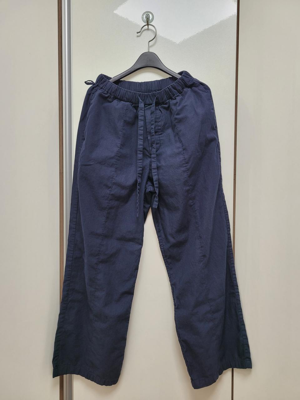 면 와이드핏  일자바지