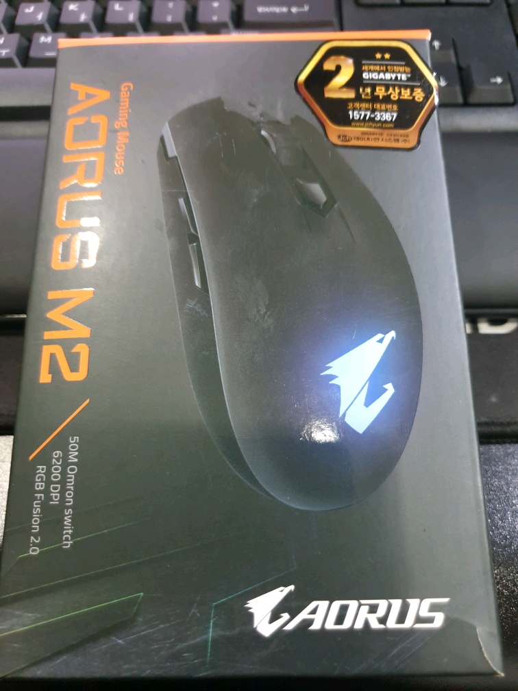 기가바이트 AORUS M2 제이씨현 게이밍 마우스