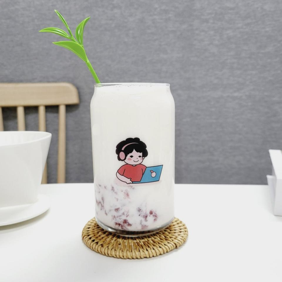 귀여운 캐릭터 유리컵