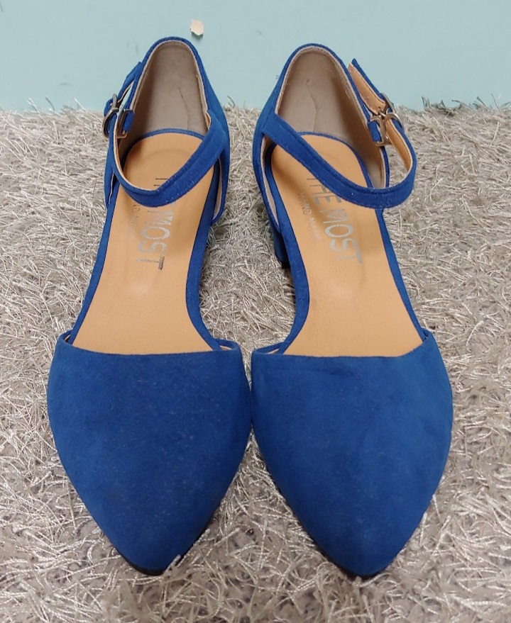 블루 세미 여성구두 235