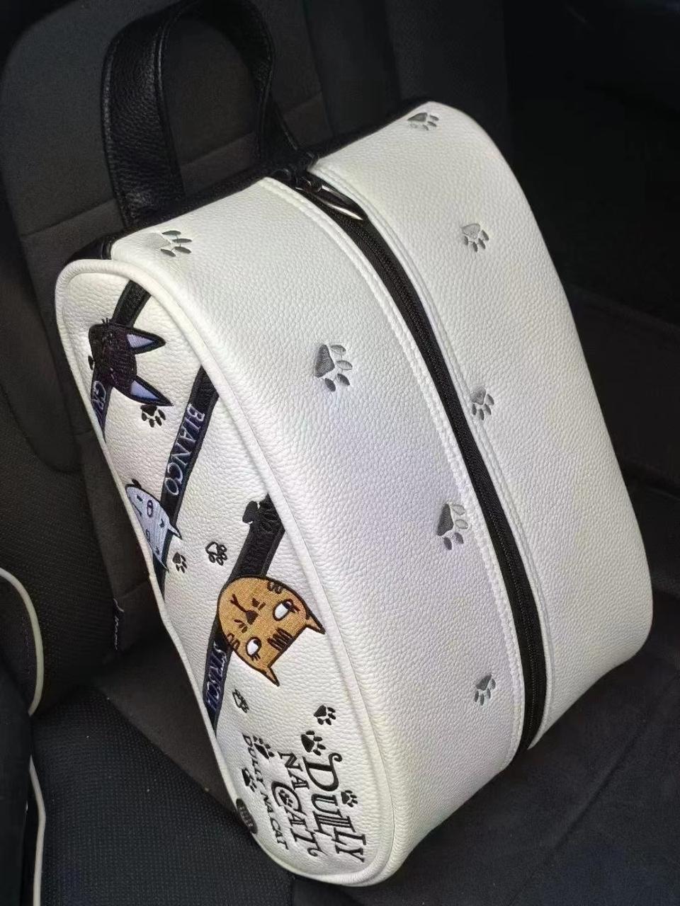 캐릭터 골프화 파우치 화이트색상