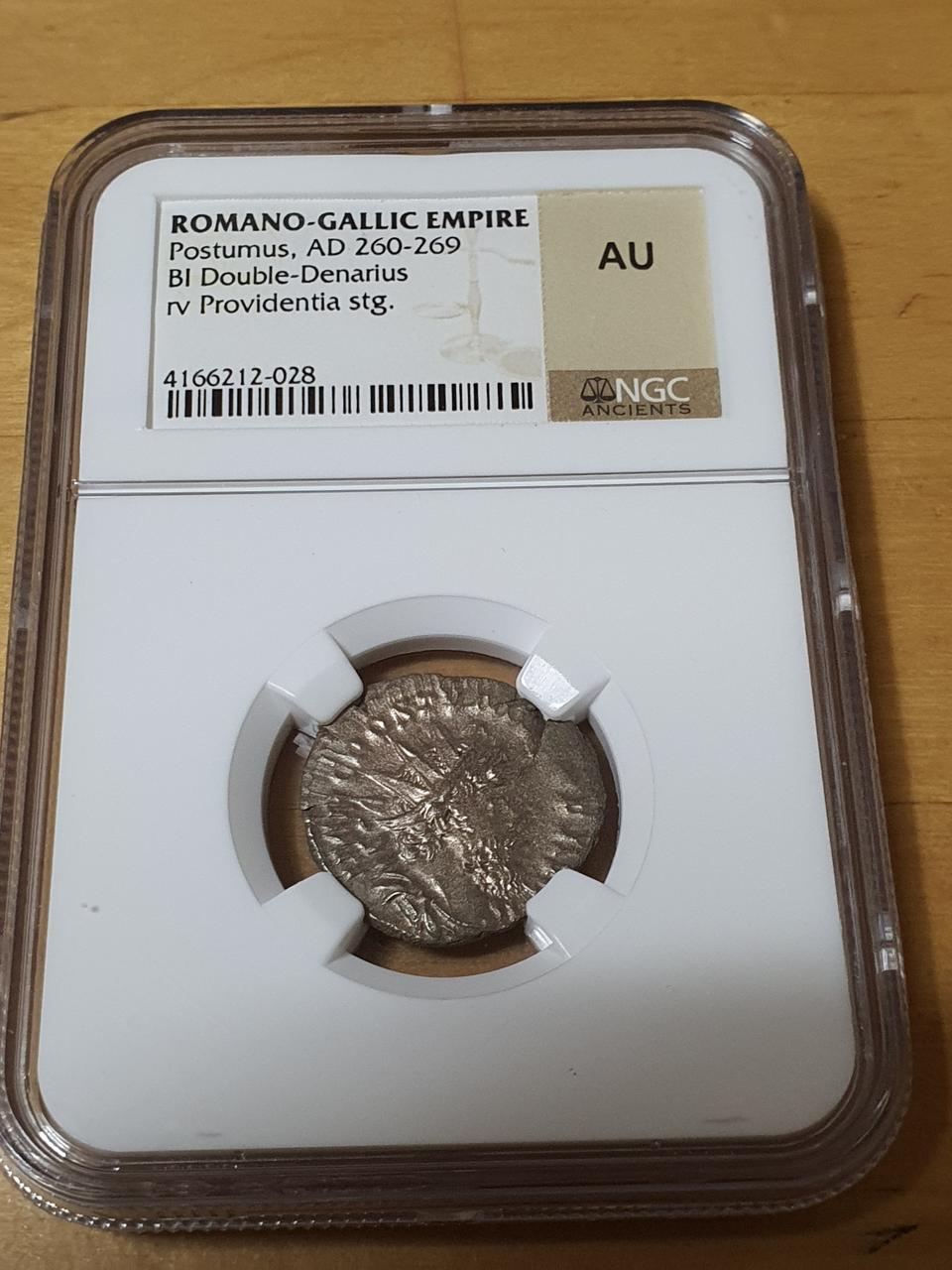 로마 갈리아제국 그레이딩 인증은화