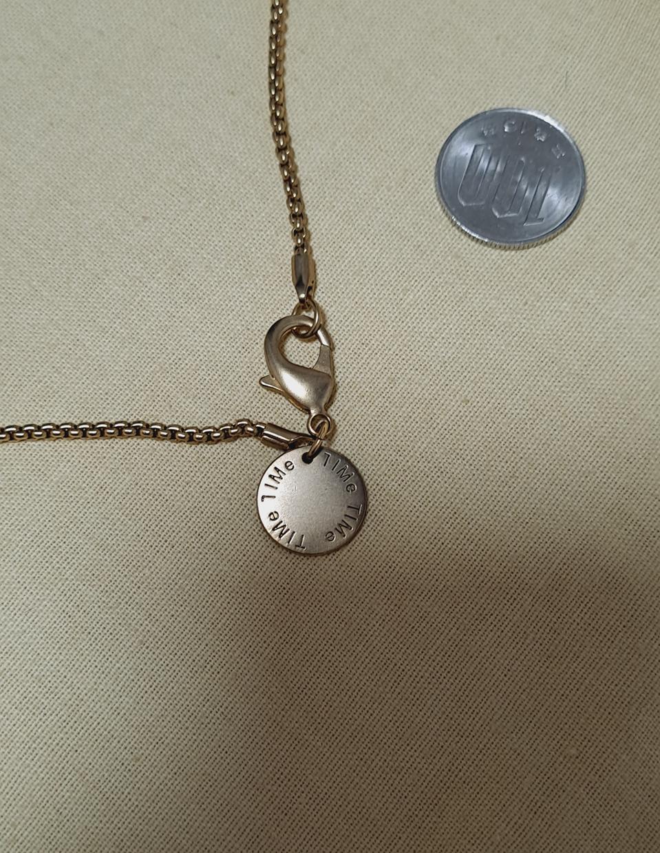 타임 (TIME) 롱 목걸이 (새제품)