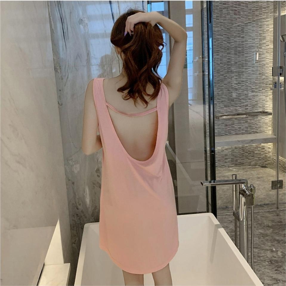 U넥 백스트랩 민소매 원피스 3색상 3사이즈