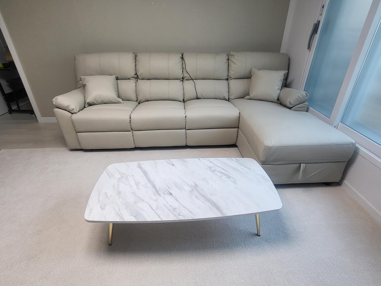 대리석패턴 거실테이블