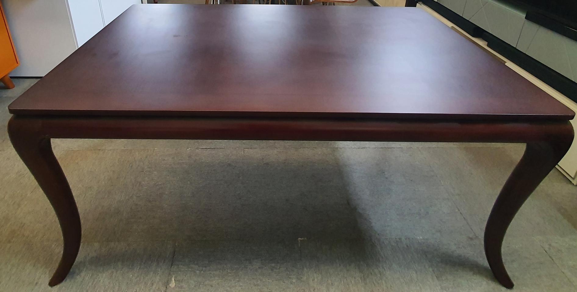 엔틱원목6인식탁(강화유리포함)165*77*95